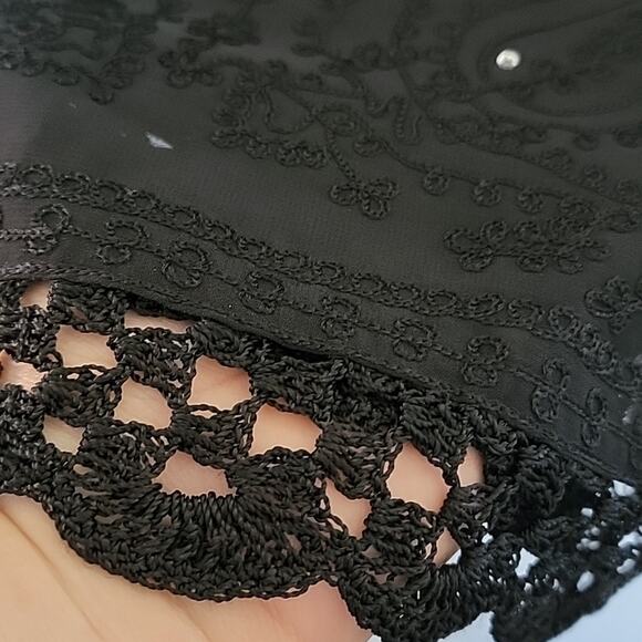 Vintage Soft Surroundings Jeweled Wide Leg Pants, XL - Picture 8 of 8